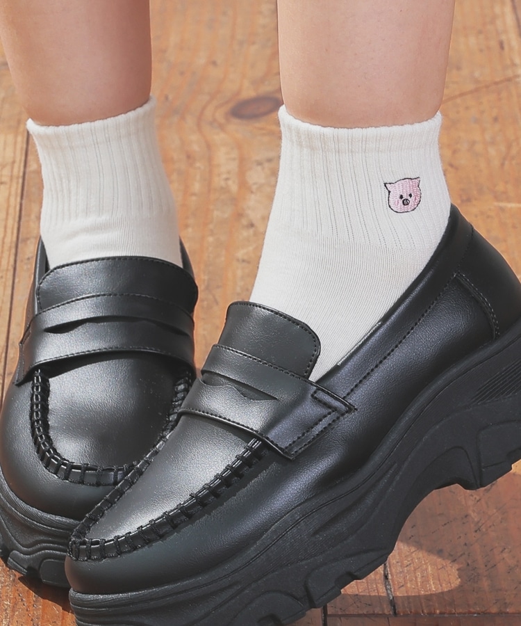 ワンポイントショート丈ソックス