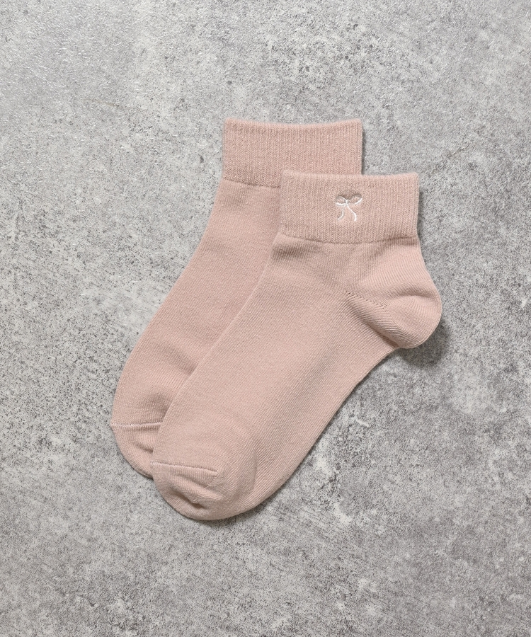 ワンポイントセミショート丈ソックス