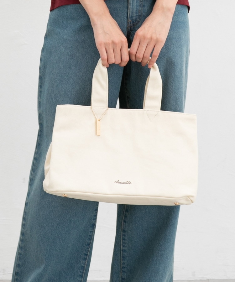 ロゴ入りキャンバスバッグ