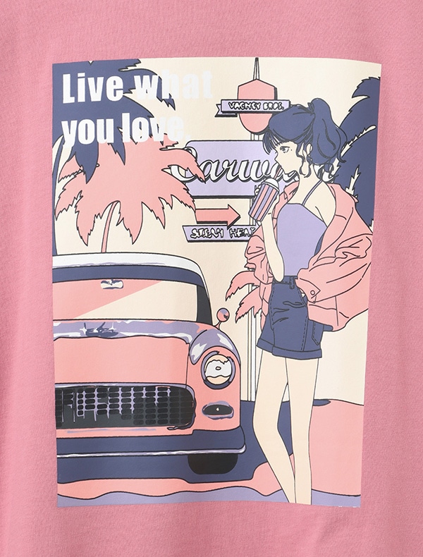 ハニーズ公式通販 イラストプリントｔシャツ トップス Honeys Online Shop レディースファッション通販