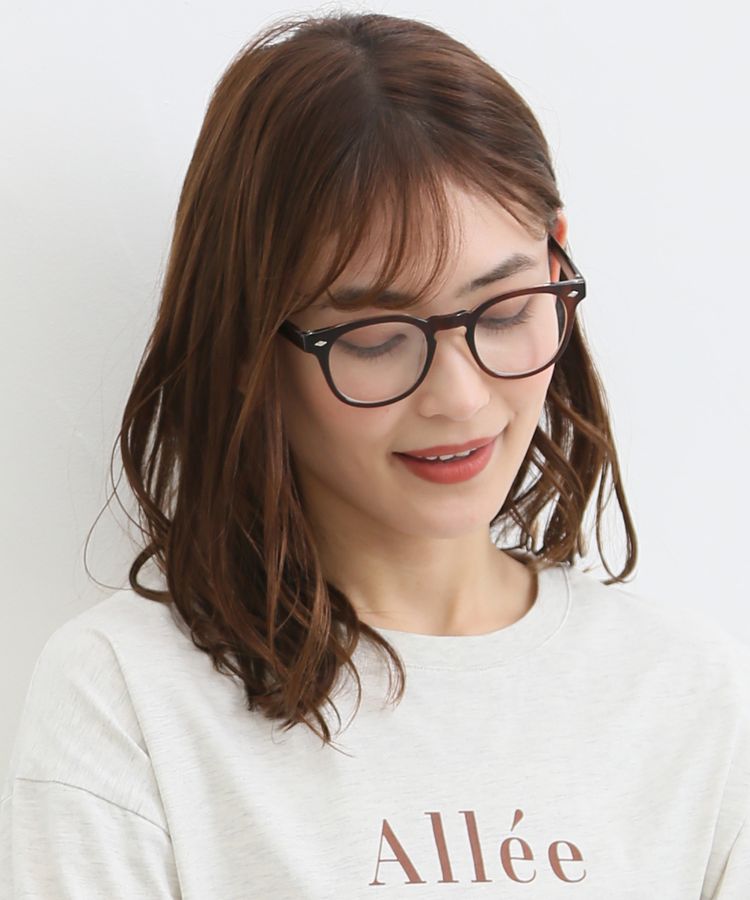 プレゼント サプライズ NEW. KESEY-T pink brown 眼鏡 ボストン 新品