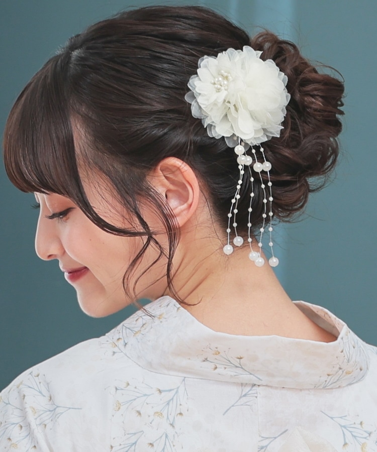 浴衣髪飾り(パール付)