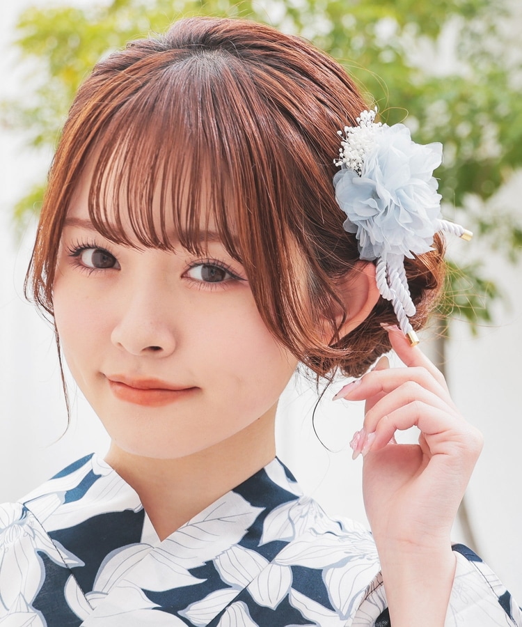 浴衣髪飾り(リボンセット)