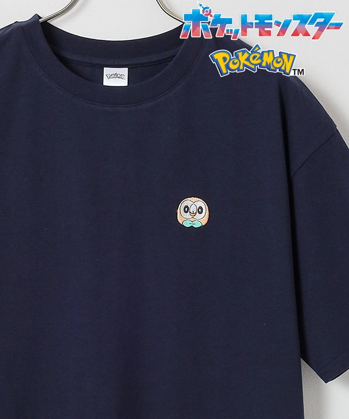 【Honeys公式 / ハニーズ】ポケモン／ゆるＴシャツ レディース ＳＳ モクロー プチプラ