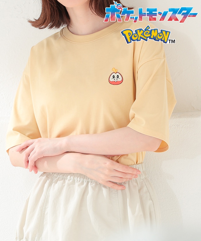 【Honeys公式 / ハニーズ】ポケモン／ゆるＴシャツ レディース ＳＳ ホゲータ プチプラ