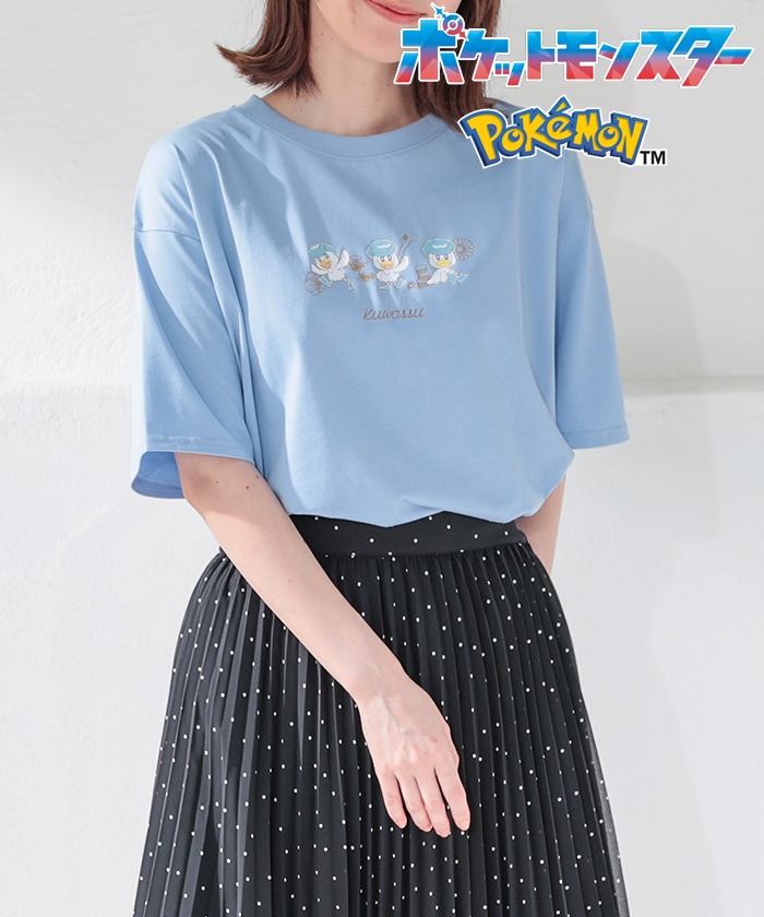 【Honeys公式 / ハニーズ】ポケモン／ゆるＴシャツ レディース ＬＬ クワッス プチプラ