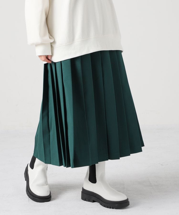 春の装い ロングプリーツスカート