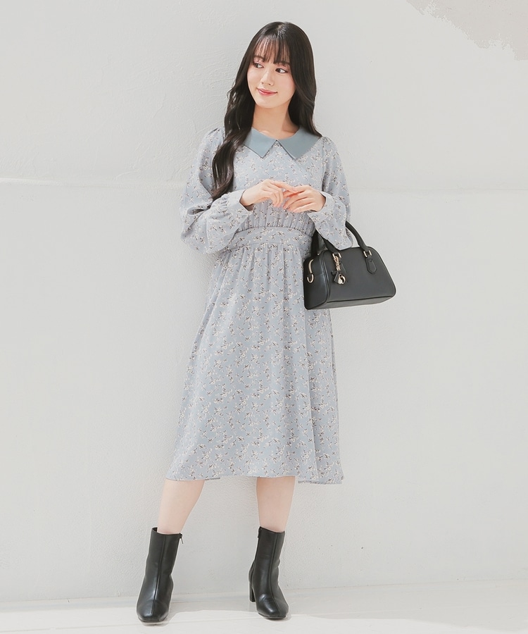 衿付ワンピース