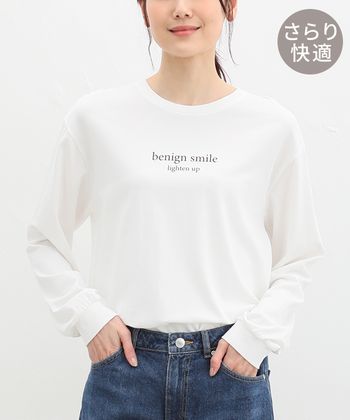 【Honeys公式 / ハニーズ】きれいめロゴＴシャツ レディース Ｍ オフ プチプラ