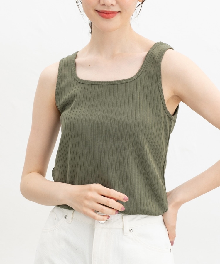 針抜きテレコタンクトップ
