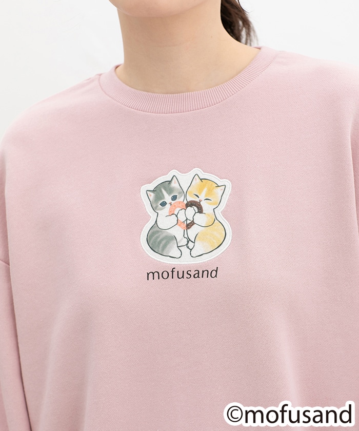 【Honeys公式 / ハニーズ】mofusand／スウェット レディース ＬＬ ピンク プチプラ