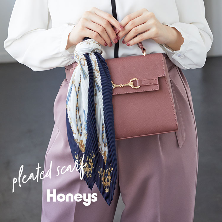 ハニーズ公式通販 プリーツスカーフ ファッショングッズ Honeys Online Shop レディースファッション通販
