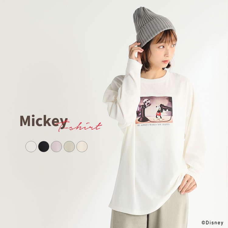 ハニーズ公式通販 ｔシャツ ミッキー Web限定llサイズ有 トップス Honeys Online Shop レディースファッション通販