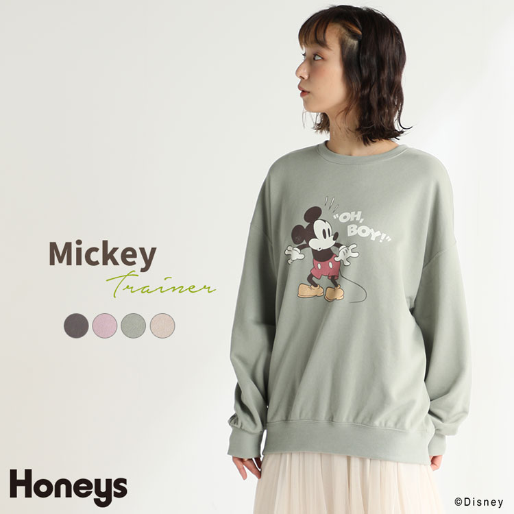 ハニーズ公式通販 トレーナー ミッキー Web限定llサイズ有 トップス Honeys Online Shop