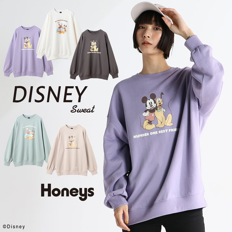 ハニーズ公式通販 トレーナー ディズニー トップス Honeys Online Shop レディースファッション通販