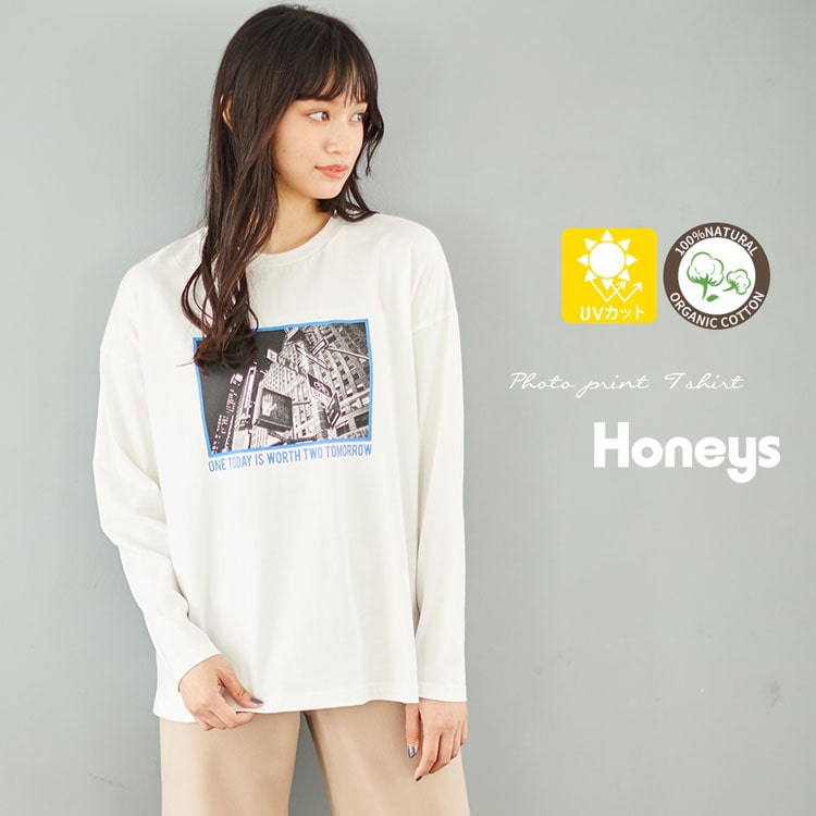ハニーズ公式通販 フォトプリントｔシャツ トップス Honeys Online Shop レディースファッション通販