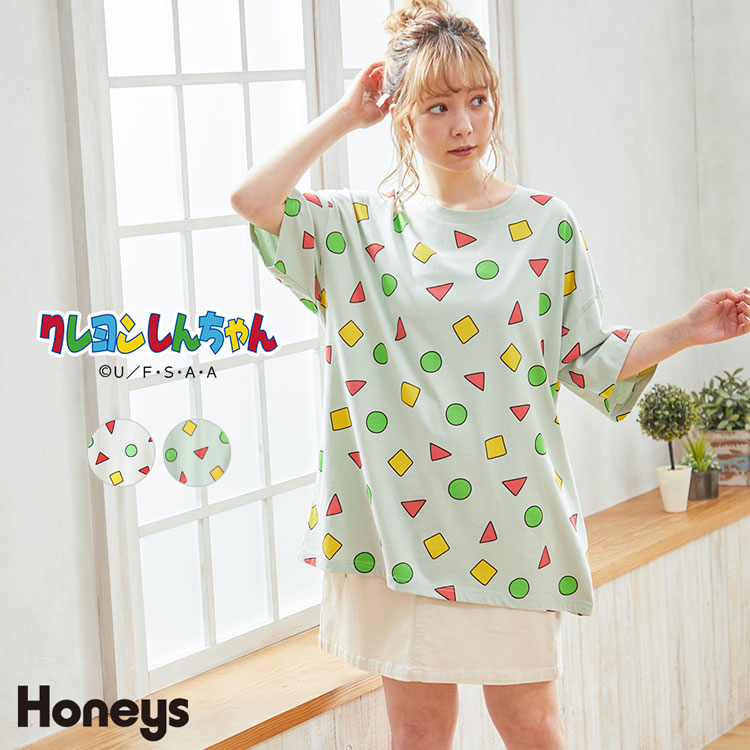 ハニーズ公式通販 クレヨンしんちゃんｔ トップス Honeys Online Shop レディースファッション通販