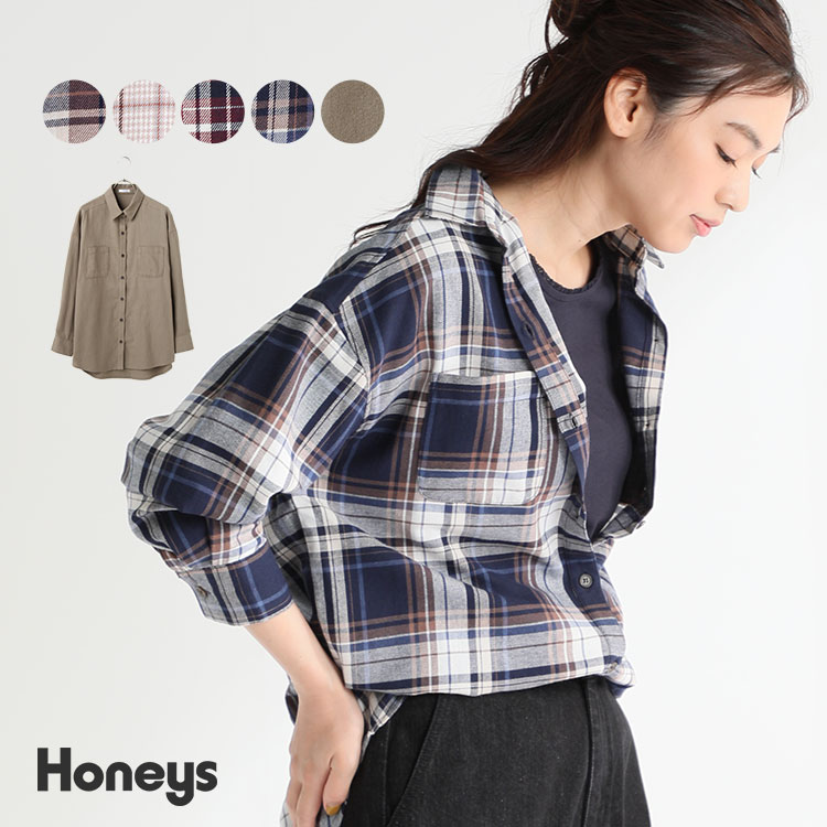 ハニーズ公式通販 チュニックシャツ トップス Honeys Online Shop レディースファッション通販